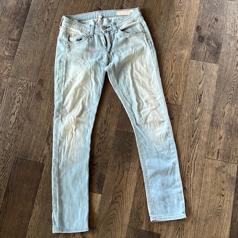 Rag & Bone light blue jeans.